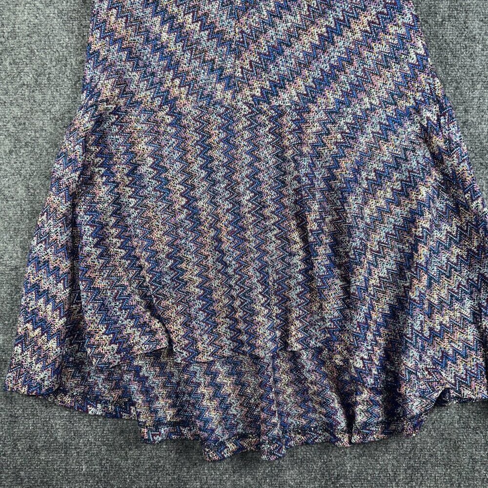 Anthropologie Maeve Womens XS Dress Sleeveless Knit A Line Swing Hem Blue Purple - Picture 2 of 7
